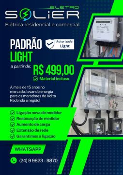 Eletricista / elétrica padrão light