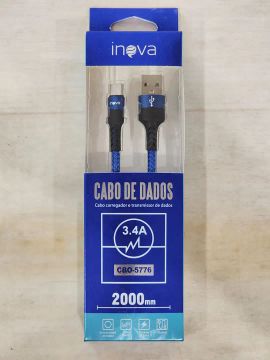 Cabo USB Tipo C Inova 2 Metros 