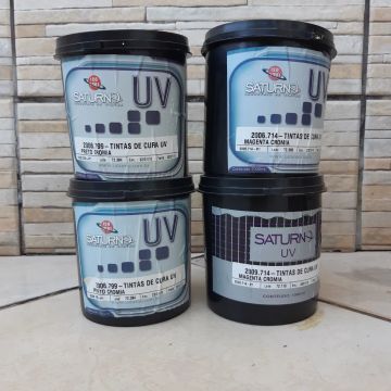 Lote de tintas UV - mais de 50 latas.  Leia a descrição 