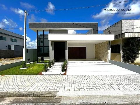 Casa em condomínio fechado Nova Parnamirim I 3/4 com 119 m² - Ecoville 1
