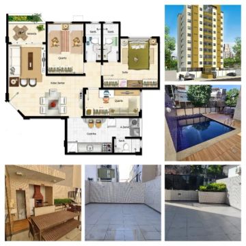 Apartamento - Vila Laura, 3 quartos, 1 Garagem, Montado
