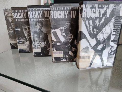 Coleção Completa Rocky VHS / Rocky 1,2,3,4, 5.