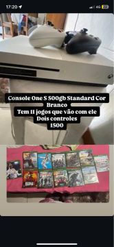 Xbox One S 500gb com 11 jogos e 2 controles