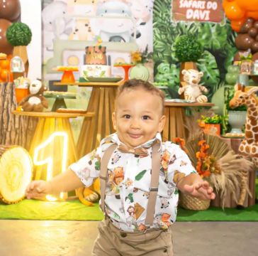 Macacão Safari para Bebê - Tamanho 2 Ano