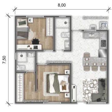 Projeto Terreno e Construção 56m2