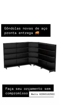 Gôndolas novas de aço pronta entrega