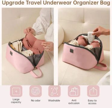 Bolsa organizadora de roupa íntima