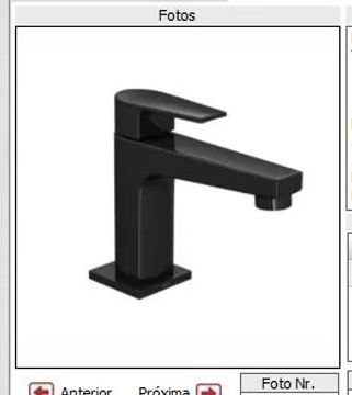 Torneira para Banheiro - Design Moderno - Preta