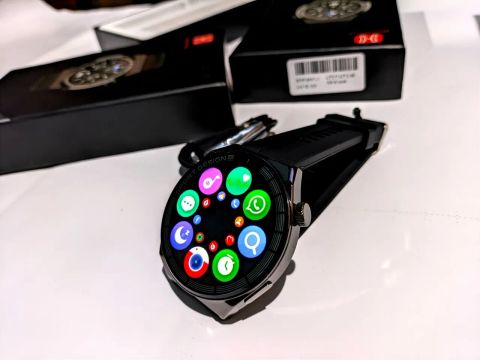 relógio smartwatch redondo gt4 promoção 