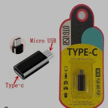 Adaptador USB Tipo C para Micro USB OTG - Celular e Tablets