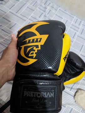 Kit Luvas Boxe e Muay Thai Pretorian Black Line  - 