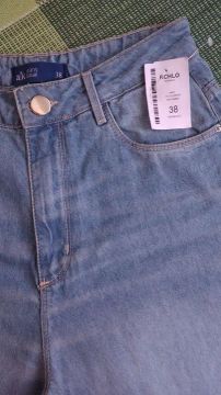 Calça wideleg riachuelo na etiqueta