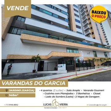 Condomínio Varandas do Garcia, no bairro Jardins, na posição Sul/Leste