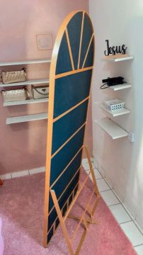 Espelho Decorativo Arco Dourado