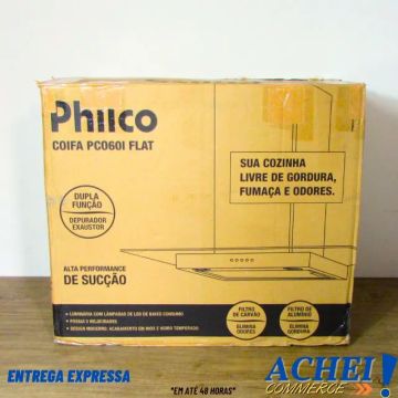 Coifa Flat Philco Parede 60cm 220v - Novo