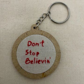 Chaveiro bordado "Don't Stop Believin" Journey