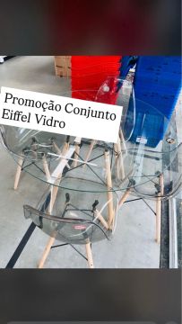 Conjunto Eiffel Vidro