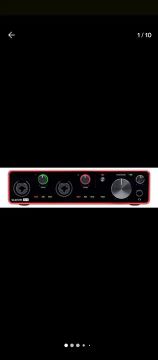 INTERFACE DE ÁUDIO Focusrite Scarlett 4i4 (3ª geração) Interface de áudio MIDI USB C