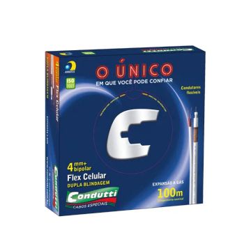 Cabo Coaxial CFTV 4mm Condutti