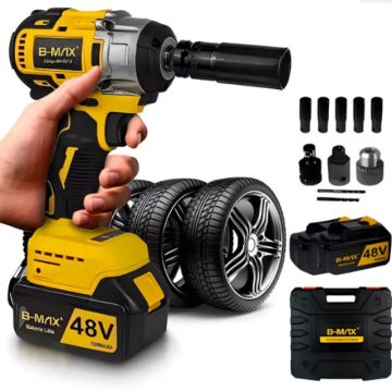 Parafusadeira Chave De Impacto 1/2 Bateria Lítio 48v Bivolt