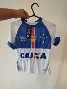 Blusa cruzeiro Azul (Modelo antigo/Serve em crianças) PP