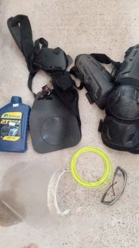 Kit de proteção para operador de roçadeira e roçadeira Semenova.