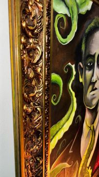 Quadro + Moldura HP Lovecraft