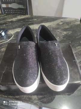Tênis Feminino Preto Glitter