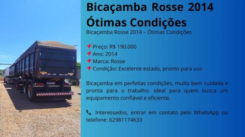 Bicaçamba Rosse 2014 - Ótimas condições