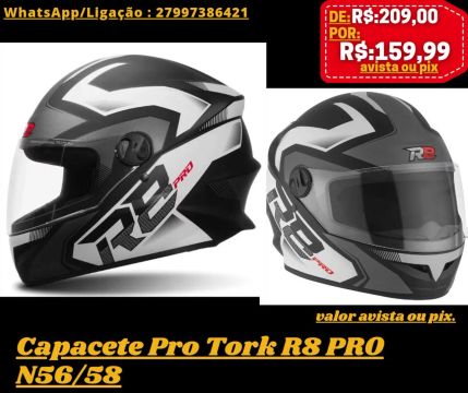Capacete pro Tork R8 PRO várias cores novo lacrado promoção ótima qualidade 