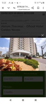 Apartamento Temporada em Caldas Novas - Atrium Thermas