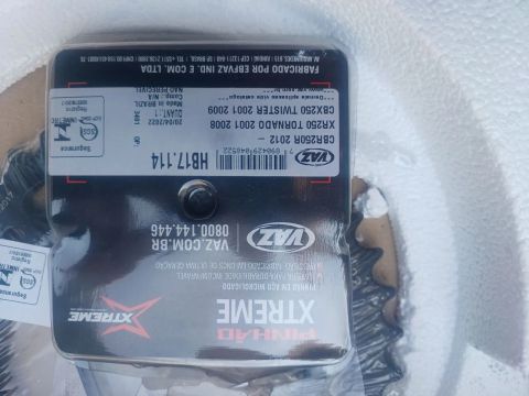 Relação Xtreme CBR250R 2012 -tornado2001 a2008 CBX Twister 2001 a 2009HB17.114