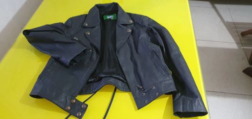 Jaqueta de Couro Masculina Preta