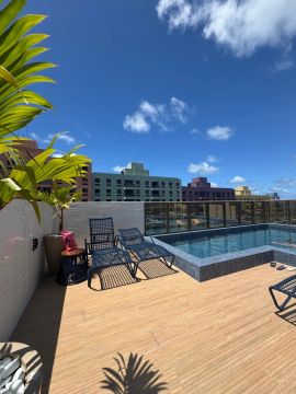 Vendo apartamento novo a menos de 150m do mar, 58m2 ,2 quartos em Ponta de Campina - Cabed