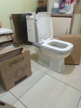 Bacia acoplada Deca quadra kit completa SAP *
