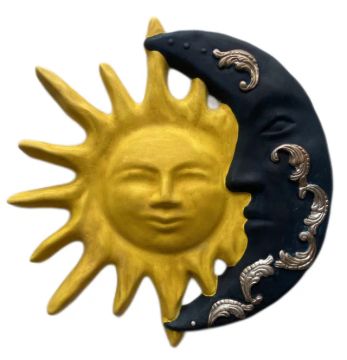 Quadro de Eclipse Placa de decoração Sol e Lua Alma gêmea Decoração quarto de menina *NOVO