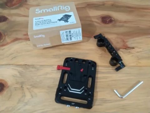 Suporte Smallrig 3016 de bateria V mount p/ longarinas de 15mm