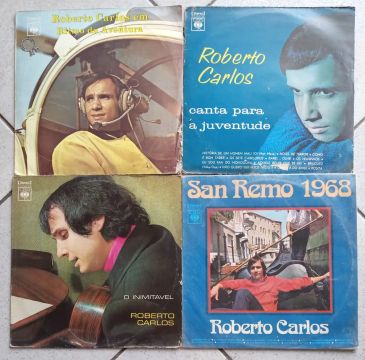 Coleção Roberto Carlos Em Discos De Vinil Com 12 Álbuns
