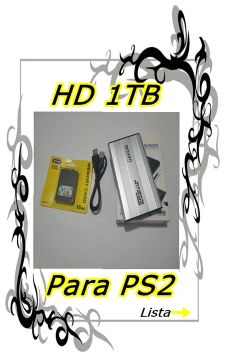 HD 1TB para PS2 + memorycard de 16MB (lotado) envo todo BRASIL