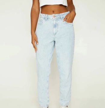 Calça Jeans Mom  - Azul Claro tamanho 38