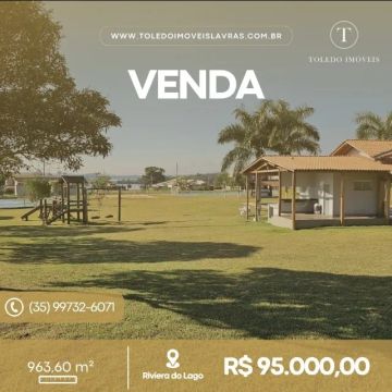 Terreno de 963m2 - Condomínio náutico Riviera do Lago