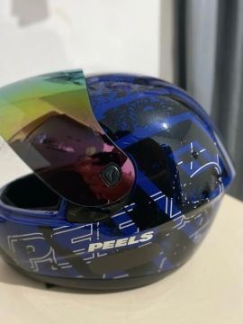 Capacete Peels Spike Mob - Azul - bom