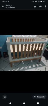 Berço de bebê em madeira, vira cama Tratar com Rodrigo *