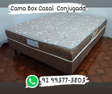 Cama Box Casal Conjugada Nova