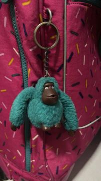 Mochila Infantil Kipling com chaveiro