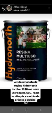 Resina Hidronorth Multiuso 18 Litros a base de solvente 