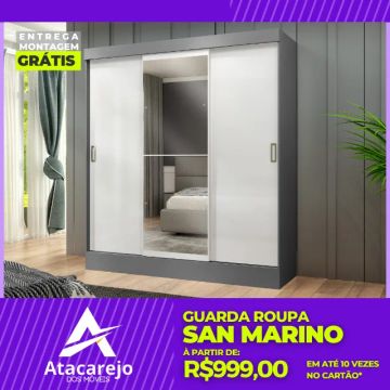Guarda Roupa Casal Entrega e Montagem Grátis 
