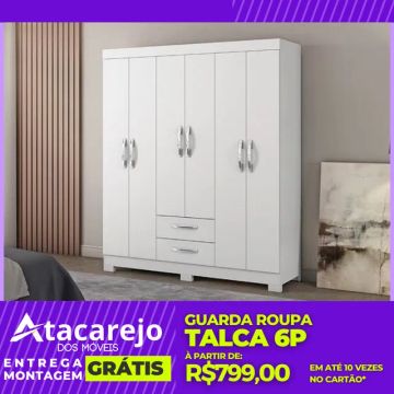 Guarda Roupa Casal Entrega e Montagem Grátis 