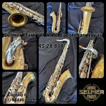 Sax Tenor Selmer Mark VII - Vintage, melhor Safra, 1976 PROMOÇÃO 
