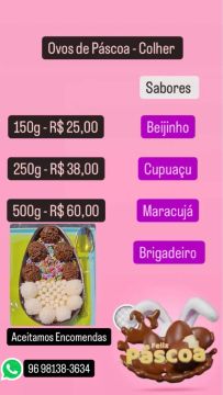 Ovos de Páscoa - COLHER